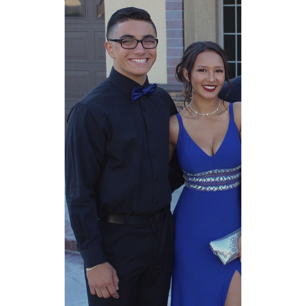 Royal blue formal dress
